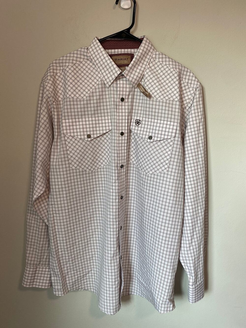 New Ariat WF Draco Long Sleeve Snap Western Shirt Men’s Size M